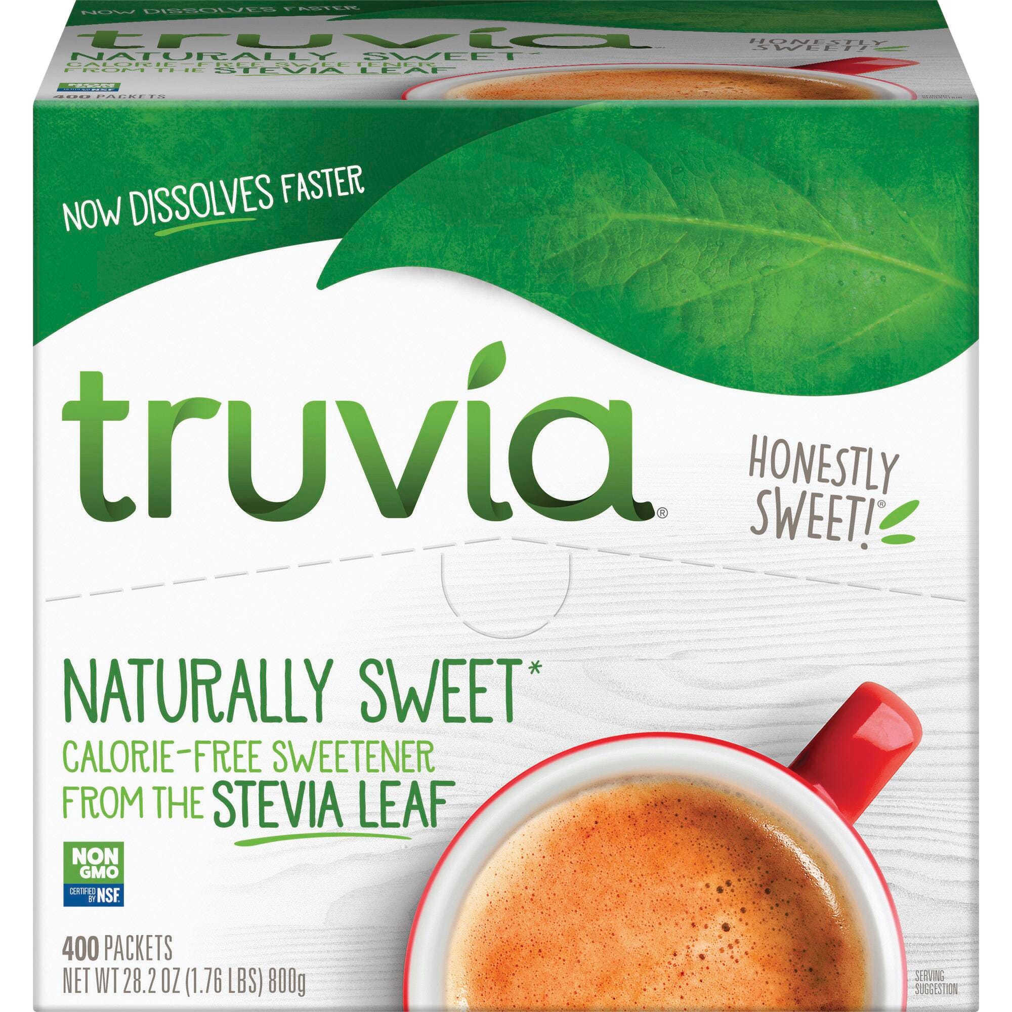 Truvia Sweetener Packets, Natural Sweetener, Pack of 400, Item Number 2007236
