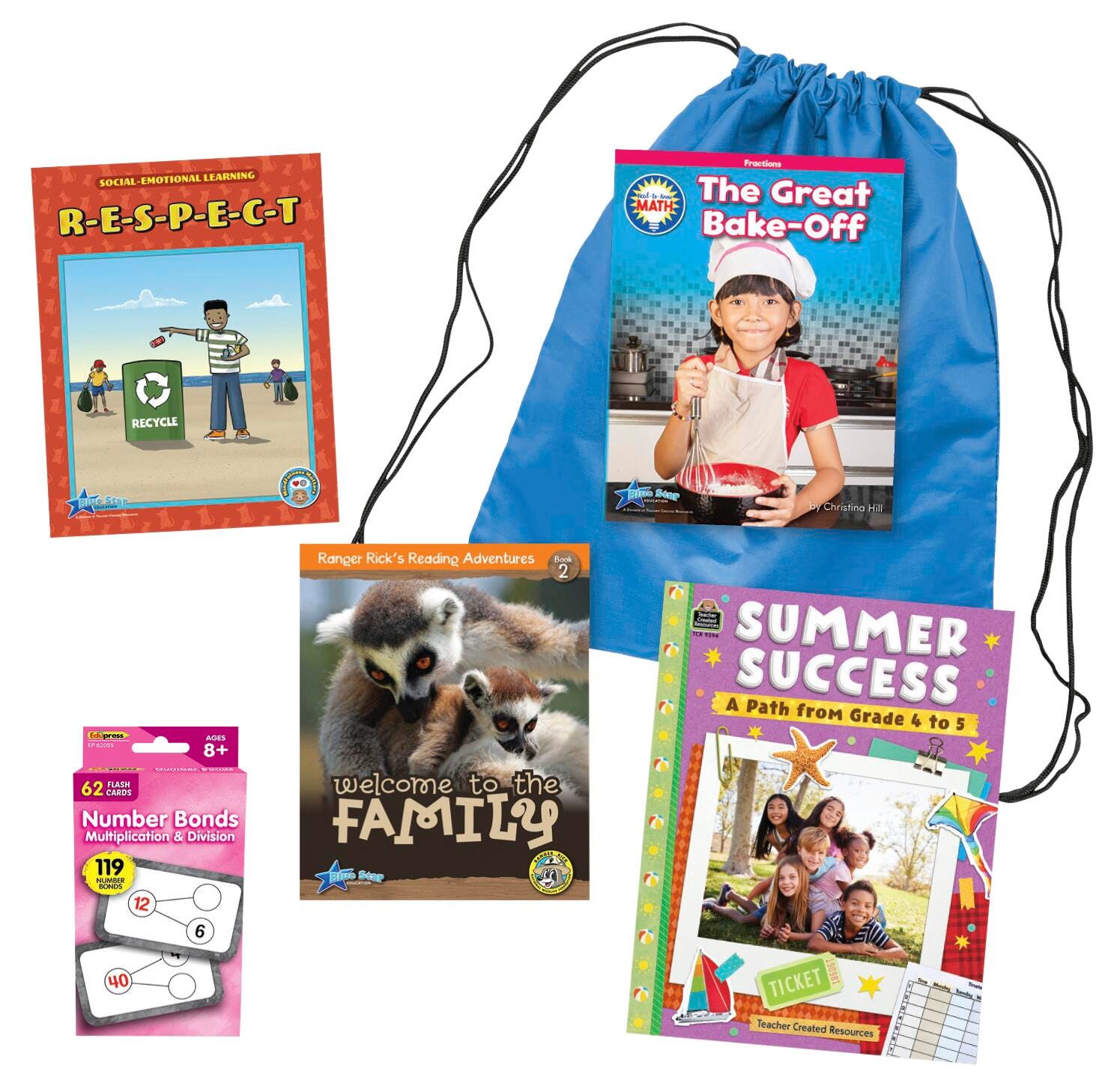 Teacher Created Resources Summer Success Backpack, Grades 4 to 5 2217351