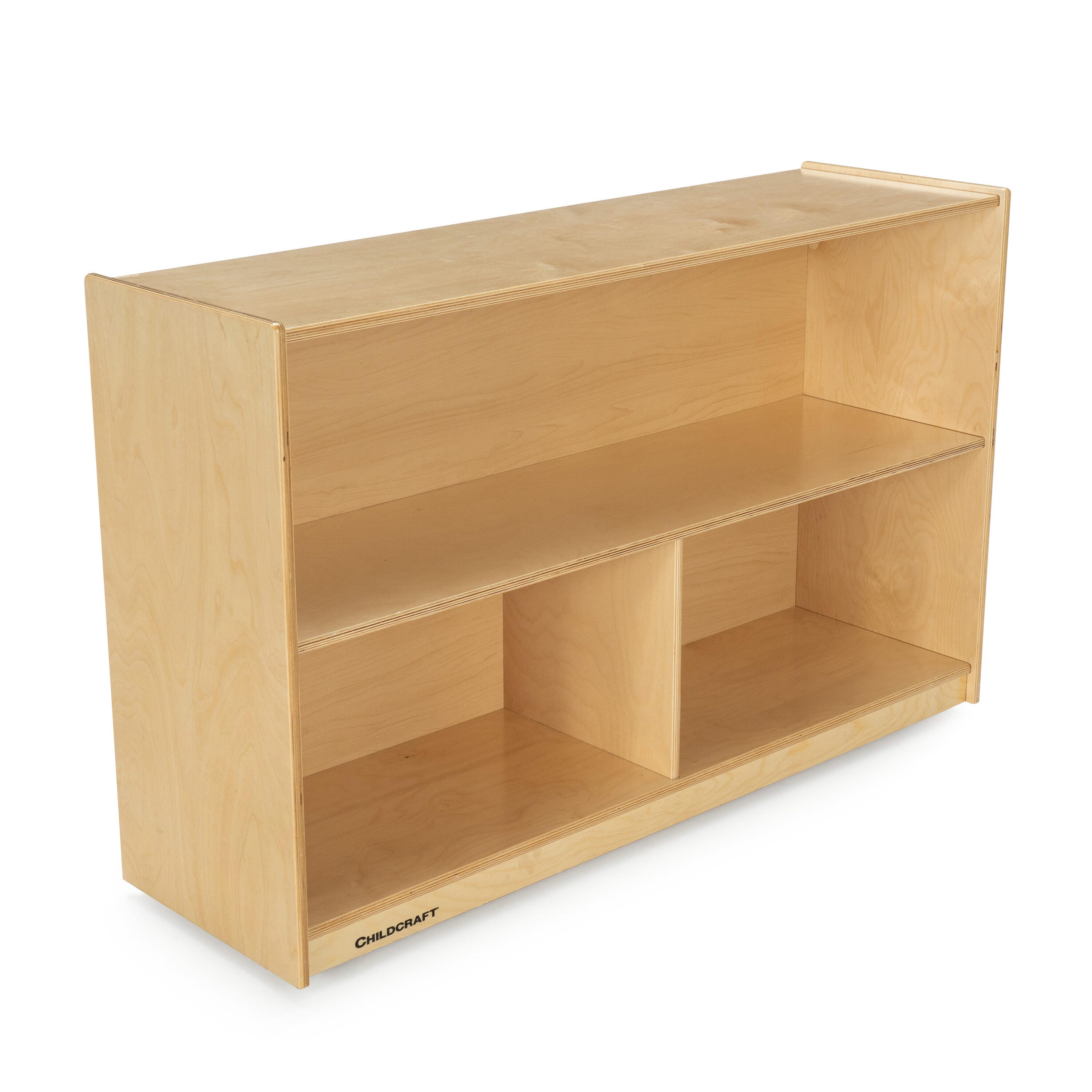 Childcraft Mobile 3-Compartment Storage Unit, 47-3/4 x 14-1/4 x 30 Inches 1335358