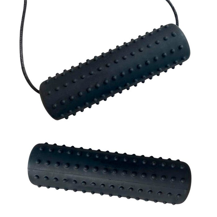 Chewigem Cactus Chewable Tube, Black, Set of 2