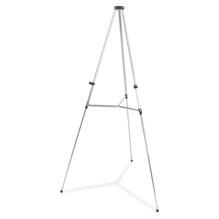 Quartet Lightweight Telescoping Easel, Aluminum, 25 Pound Capacity, 38 to 66 Inch Adjustable Height, Silver