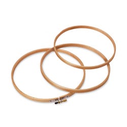Design Works Crafts Wood Embroidery Hoop with Round Edges, Beige, 8 Inch