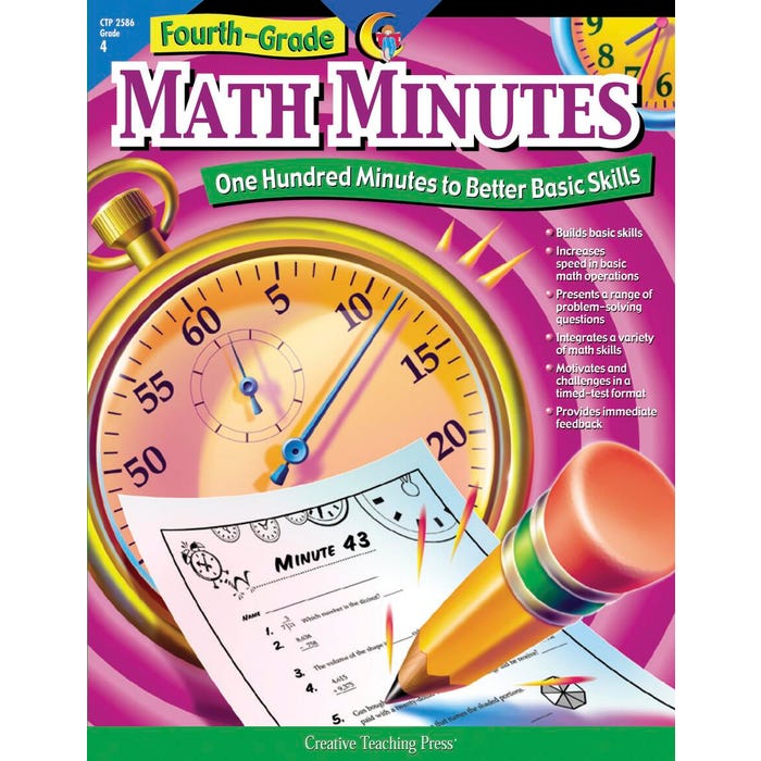 Creative Teaching Press Math Minutes, Grade 4