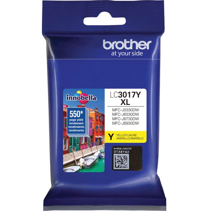 Brother LC3017Y Ink Toner Cartridge, Yellow