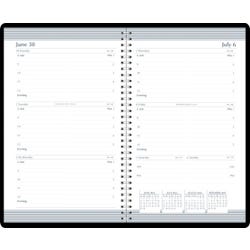 House of Doolittle, Academic Weekly Planner, Blk Embossed Cover, July 2025-July 2026, 5 x 8 Inches 2150947
