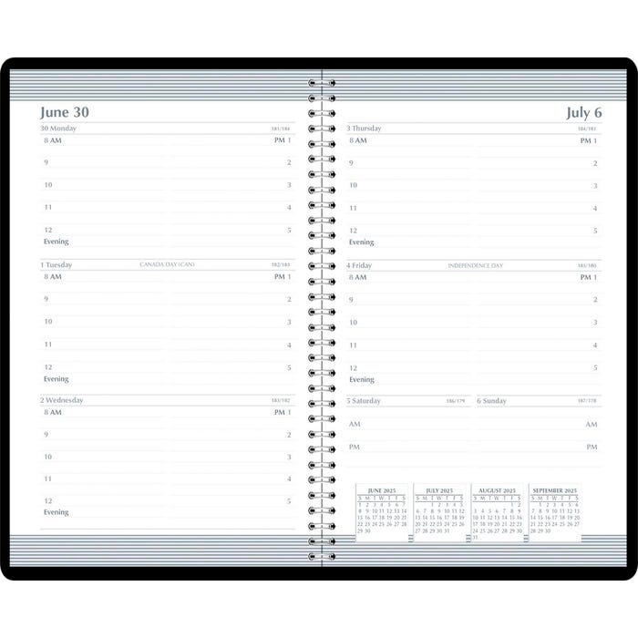 House of Doolittle Academic Weekly Planner, July 2025-July 2026, 5 x 8 Inches, Black