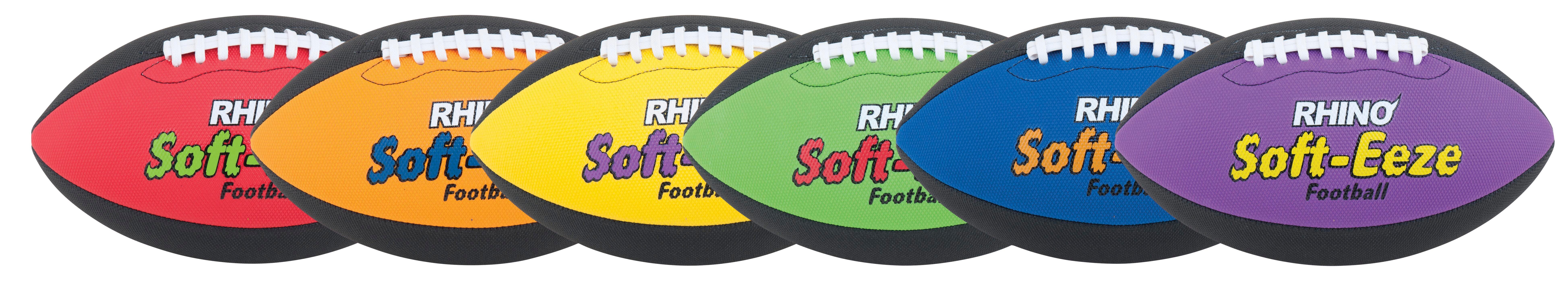Champion Sports Rhino Skin Soft EEZE Footballs, Set of 6 1506832