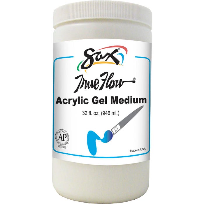 Sax Gel Acrylic Medium, Dries to a Clear High Gloss, 1 Quart