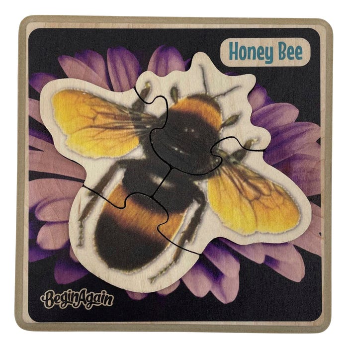 BeginAgain Garden Pals Honey Bee Puzzle, 5 Pieces