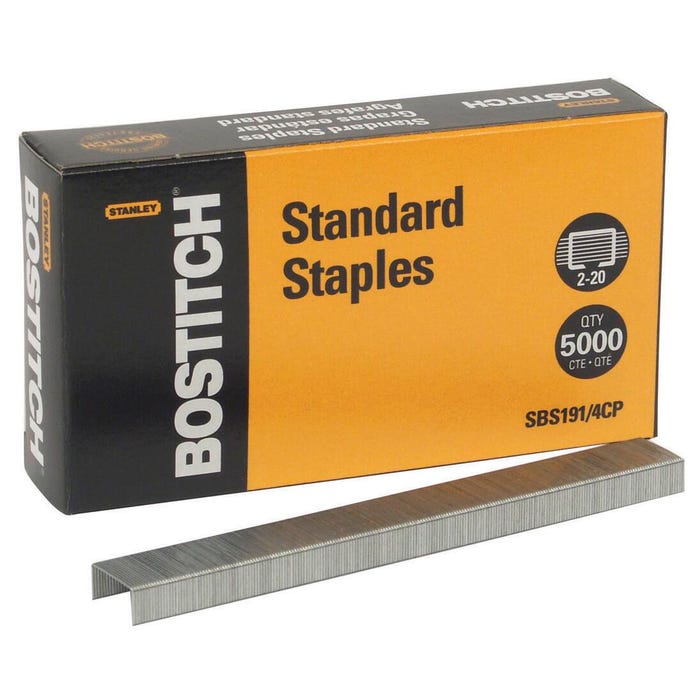 Bostitch Standard Staples, Pack of 5000
