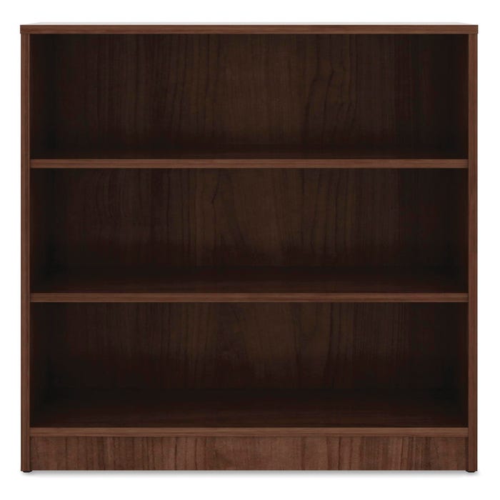Lorell Laminate 3 Shelf Bookcase, 36 x 12 x 36 Inches, Walnut