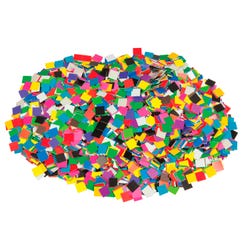 Roylco Double Clear Mosaic Squares, 10000 Pieces, Item Number 2090556