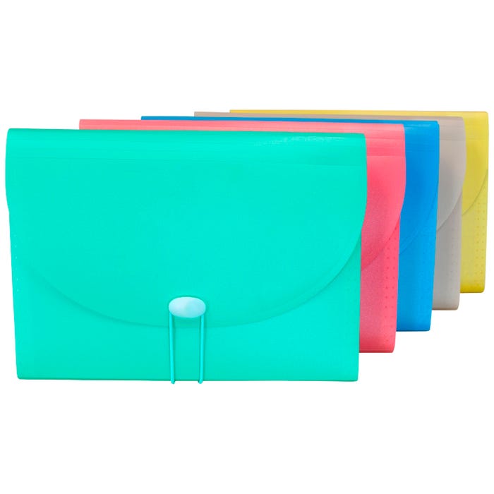 C-Line Expanding File, Letter Size, 7-Pocket, 1-5/8 Inch Expansion, Assorted Colors