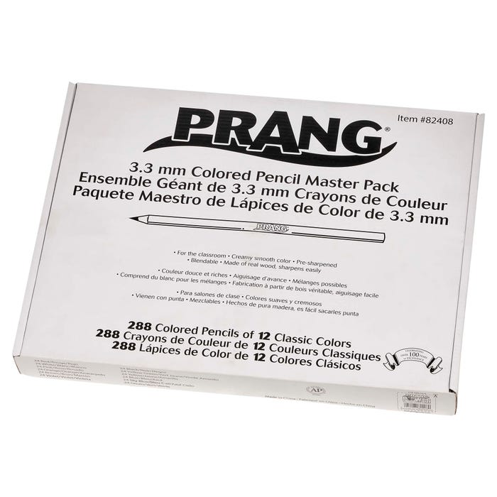 Prang Colored Pencils, 12- Assorted Colors, Set of 288