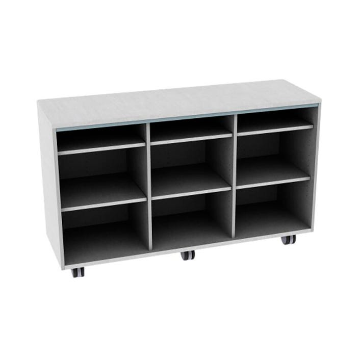 Fleetwood Designer 2.0 Cabinet, Nine Cubbies, No Door, Magnetic Markerboard Back