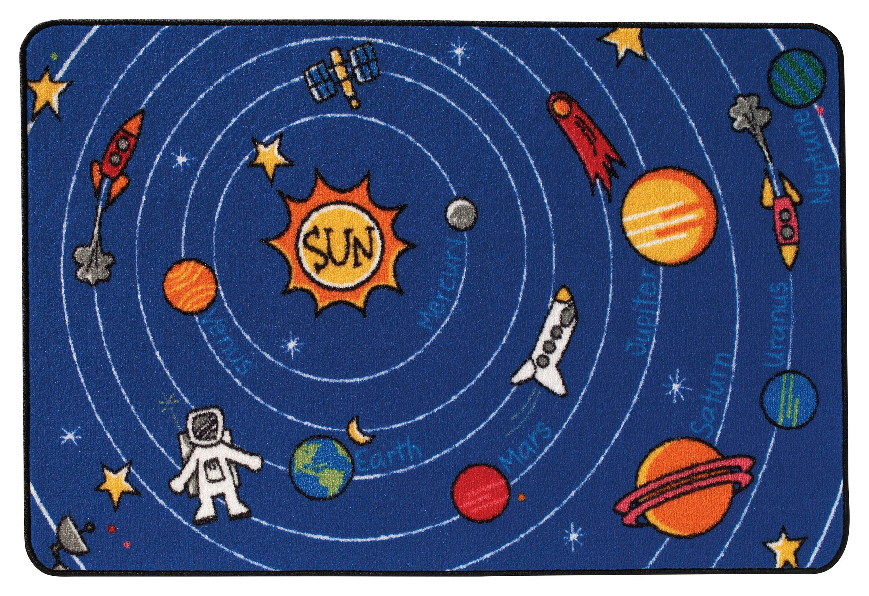 Carpets for Kids KID$Value Spaced Out Carpet, Rectangle 4002458