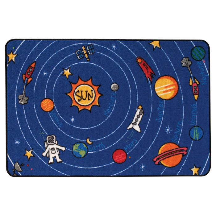 Carpets for Kids KID$Value Spaced Out Carpet, Rectangle