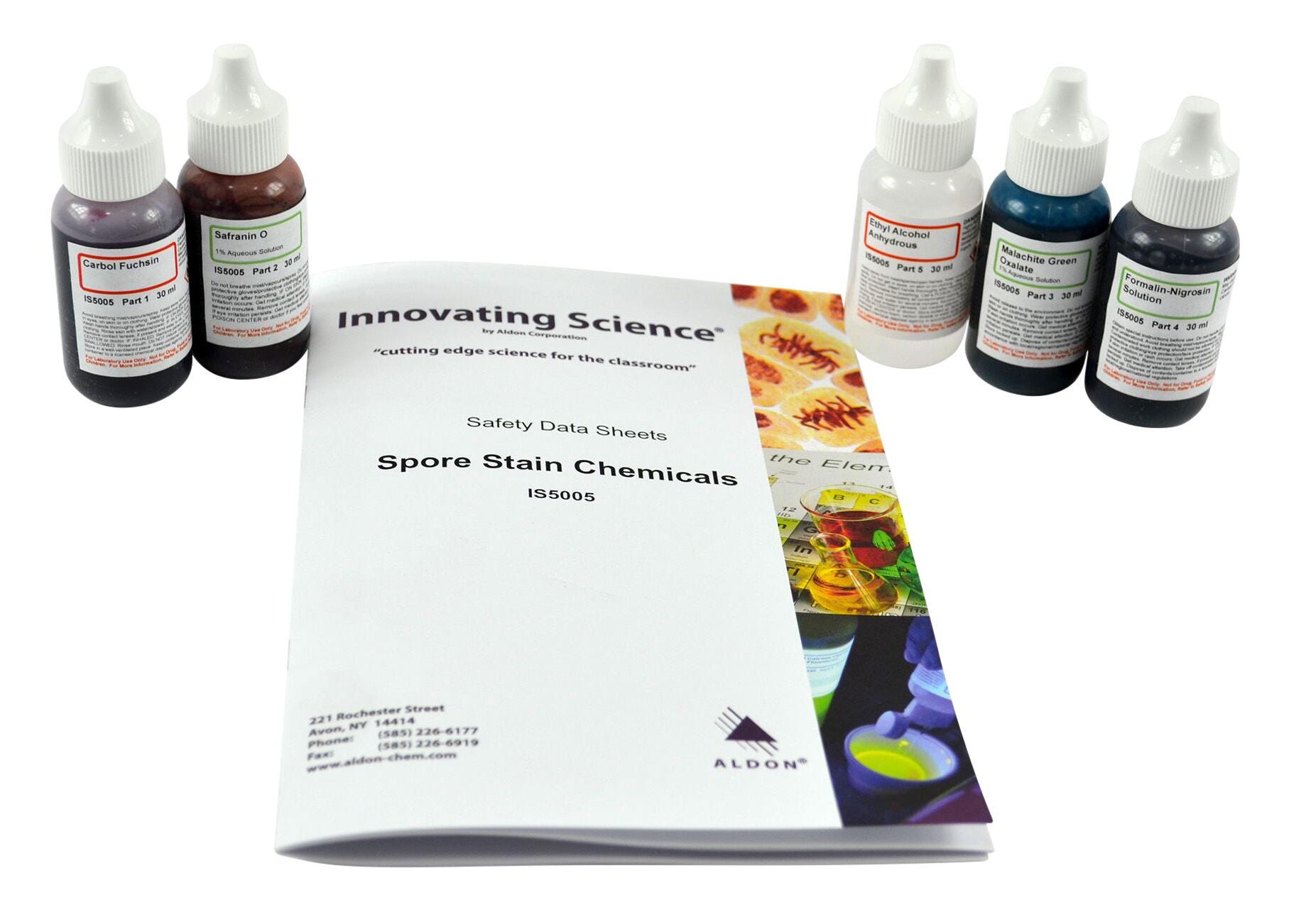 Image for Innovating Science Spore Stain Chemicals Kit from School Specialty
