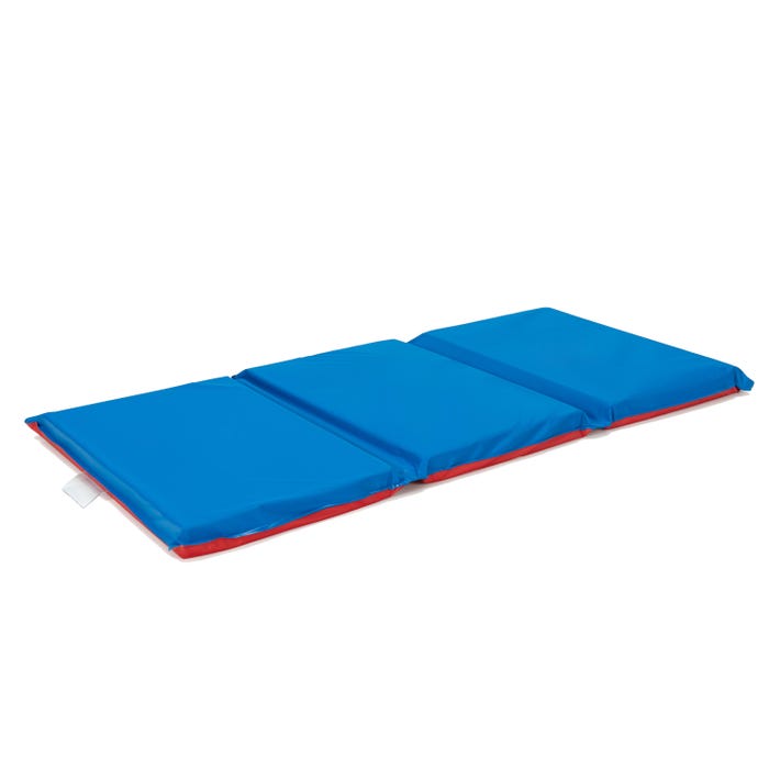 Childcraft Premium 3-Fold Rest Mat, 48 x 24 x 2 Inches, Red/Blue