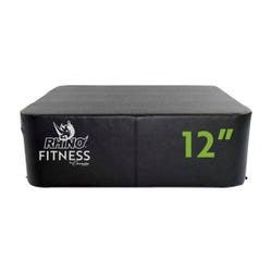 Champion Sports Foam Plyo Box, 12 Inch Height, Black, Item Number 2096725