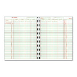 Hammond And Stephens 8 Subject 40 Student 12/14 Week Trimester Class Record Book, 8-1/2 x 11 Inches, PolyIce Cover 1473657