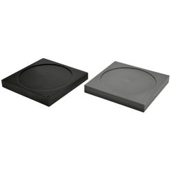 Eisco Labs Ice Melting Plates with Depression, Aluminum and Plastic Foam, 3-1/2 x 3-1/2 x 2/5 Inches, Set of 2