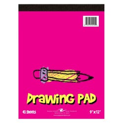 Roaring Spring Drawing Pad, 9 x 12 Inch, 40 sheets