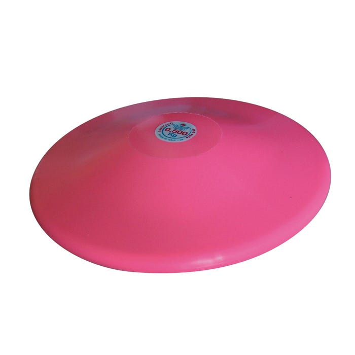Trial Beginner Discus, Thermoplastic, 1 Pound, 7 Inches, Pink