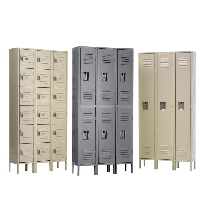 Republic Qwik-Ship Lockers, 1-Tier, 3 Wide