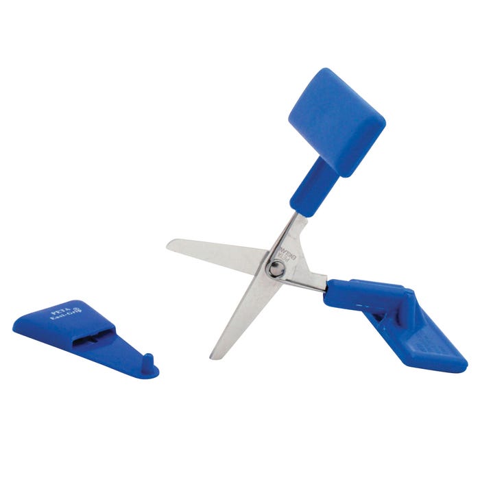 PETA Push Down Adapted Scissor, 5 Inch, Blue