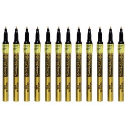 Sakura Pentouch Paint Marker, Fine Tip, Metallic Gold, Pack of 12