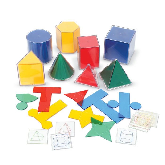 Learning Resources Folding Geometric Shapes Combo Set, 32 Pieces