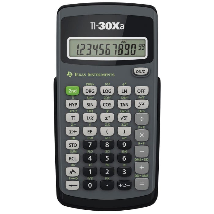 Texas Instruments TI-30Xa Scientific Calculator, Black