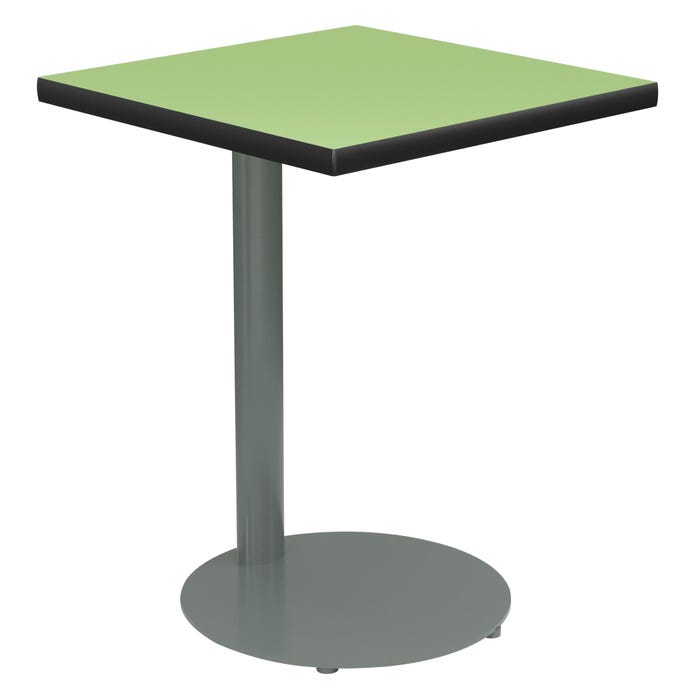 Classroom Select Side Table, Square Top, Titanium Base