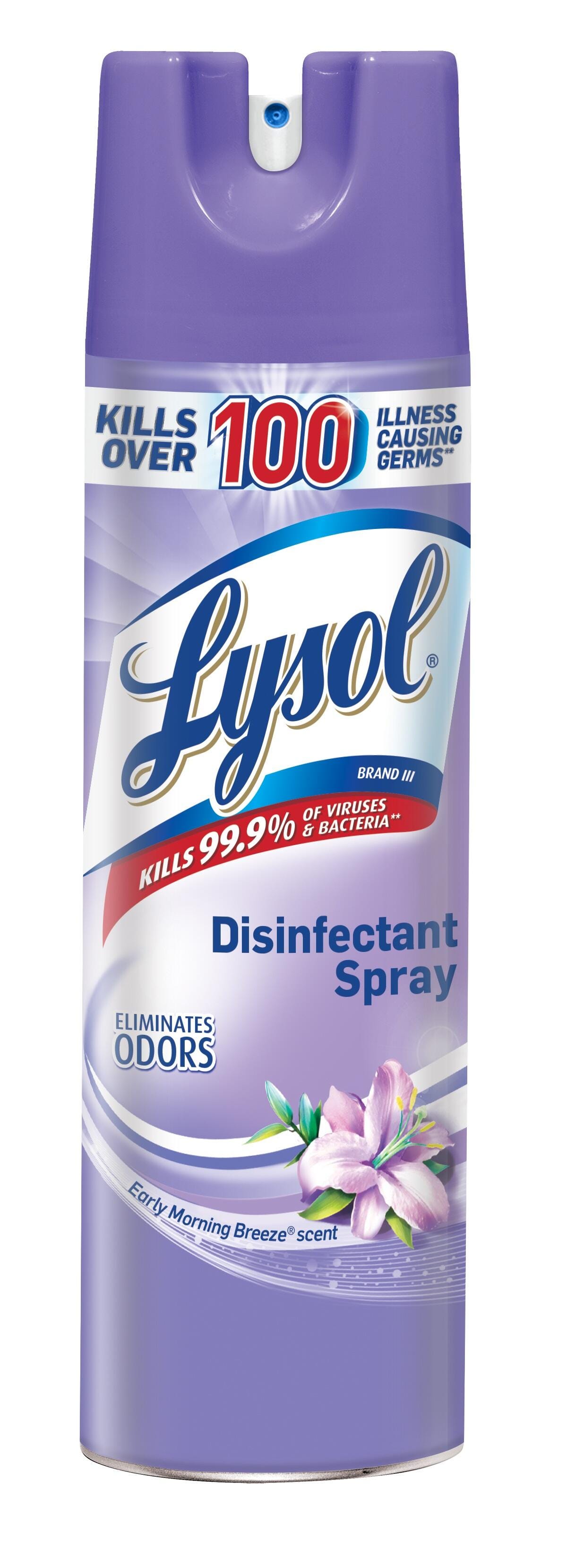 Lysol Disinfectant Spray, 19 Ounce, Early Morning Breeze, Pack of 12 2213890