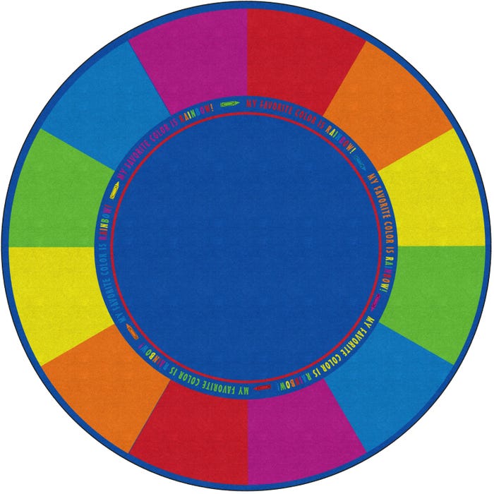 Flagship Carpets My Favorite Colors Carpet, Round