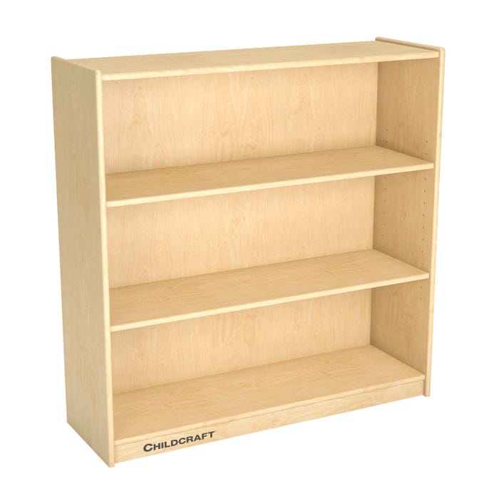 Childcraft Adjustable Bookcase, 3 Shelves, 35-3/4 x 11-5/8 x 36 Inches