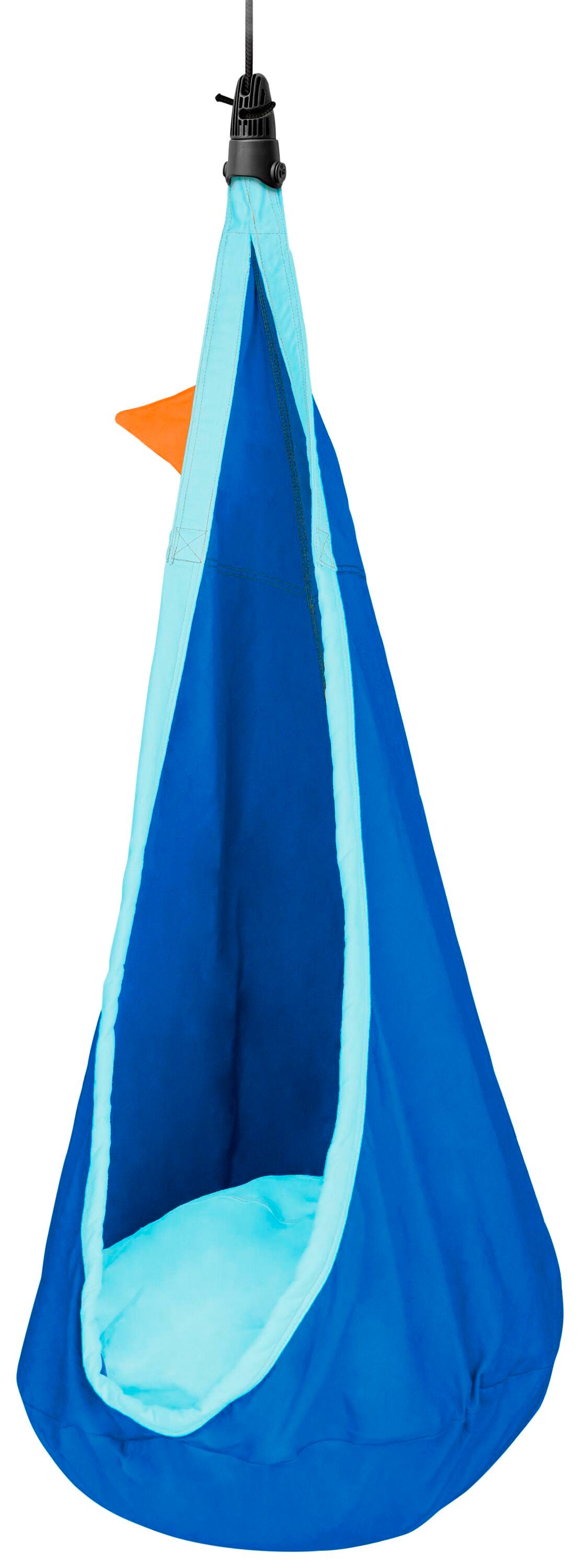 LA SIESTA Joki Organic Cotton Kids Hanging Nest, 28 x 58 Inches, Blue 2013744