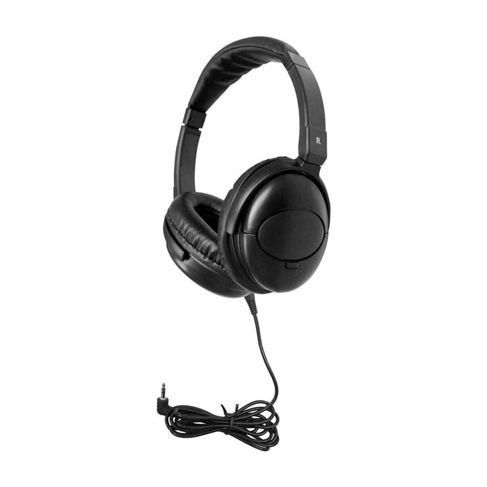 HamiltonBuhl Noise-Cancelling Over-Ear Headphones With Case, Black