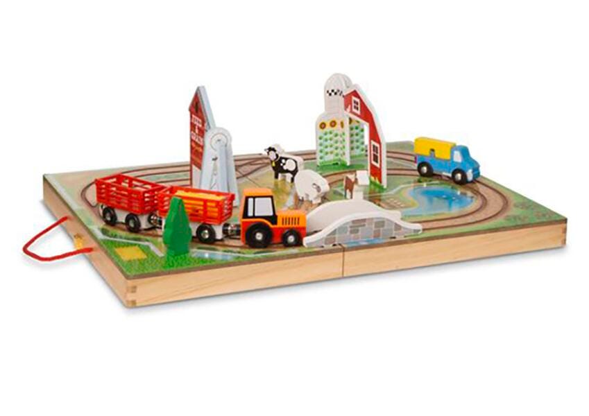 Melissa & Doug Take-Along Farm, 17 Wooden Pieces 2014145