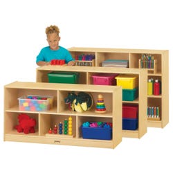 Jonti-Craft Low Sized Multi-Purpose Mobile Storage Unit with Low Single Side, 48 x 15 x 29-1/2 Inches, Baltic Birch