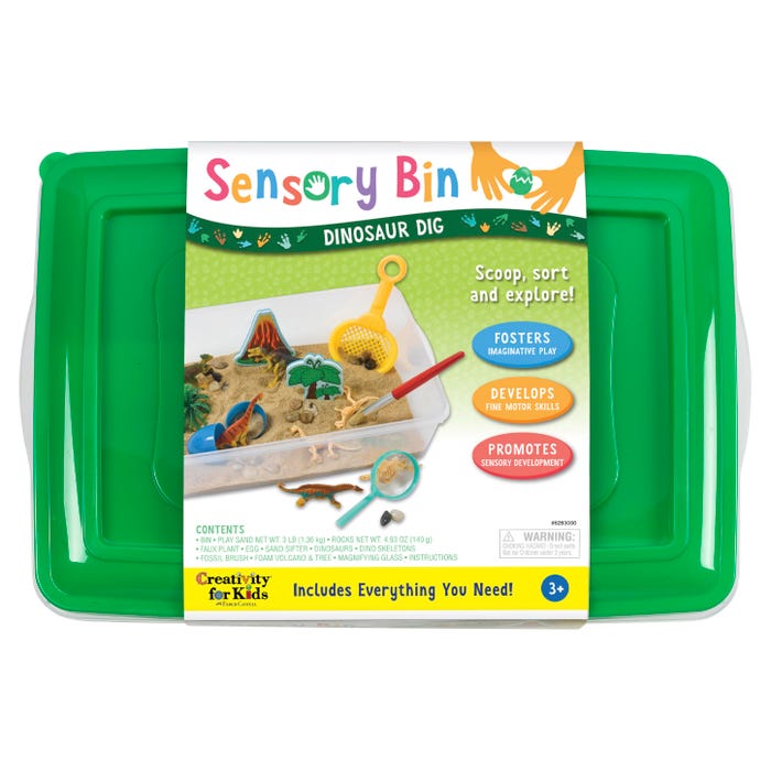 Creativity for Kids Sensory Bin, Dinosaur Dig
