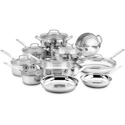 Cuisinart Chef's Classic Stainless Steel Cookware Set, 17 Pieces