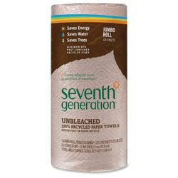 Seventh Generation Jumbo Paper Towels, 2-Ply, Recycled, Natural Brown, Item Number 1313470