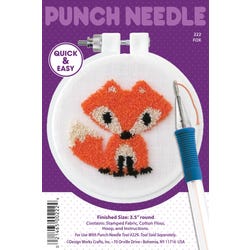 Design Works Crafts Punch Needle Embroidery Kit, Fox