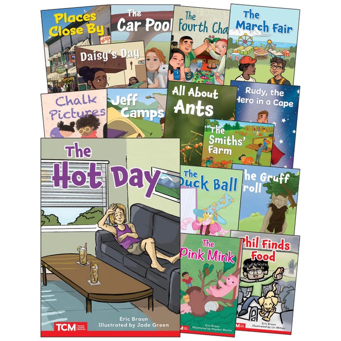 Teacher Created Materials Decodable Books, Grade 2, Set of 15