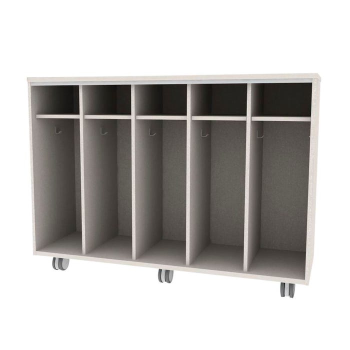 Fleetwood Designer 2.0 Cabinet, Five Lockers, No Door, Laminate Back Panel