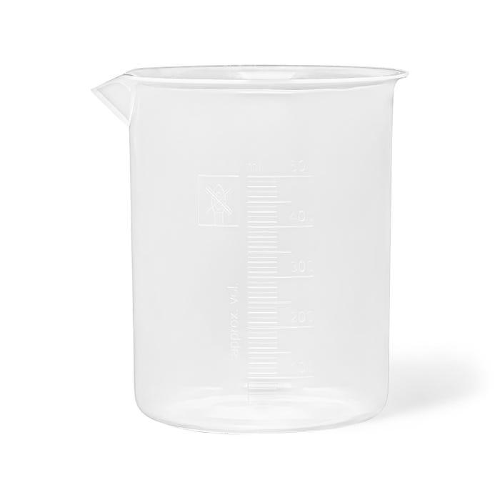 United Scientific Wide Spout Beakers, Polypropylene, 500 Milliliters, Pack of 4