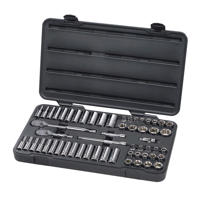 GEARWRENCH 57-Piece 3/8-Inch Drive 6-Point SAE/Metric Mechanics Tool Set