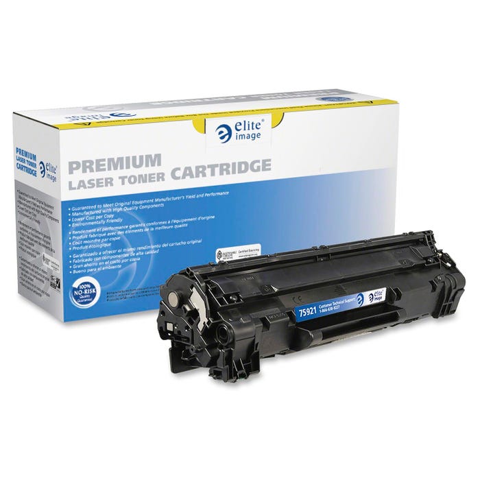 Elite Image Ink Toner Cartridge for Canon 125, Black
